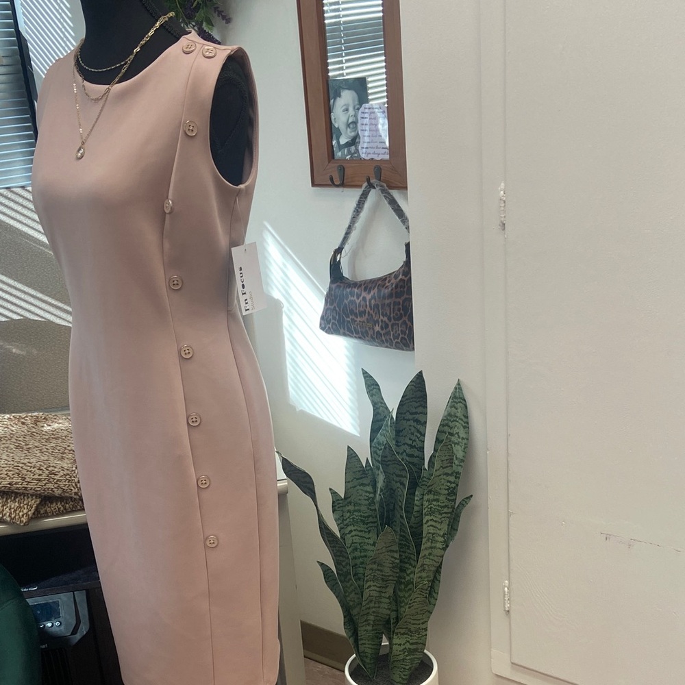 Enfocus Studio Soft Pink Midi Dress - Picture 2 of 7